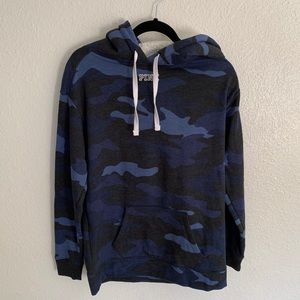Pink Victoria Secret Camo Sherpa Hoddie